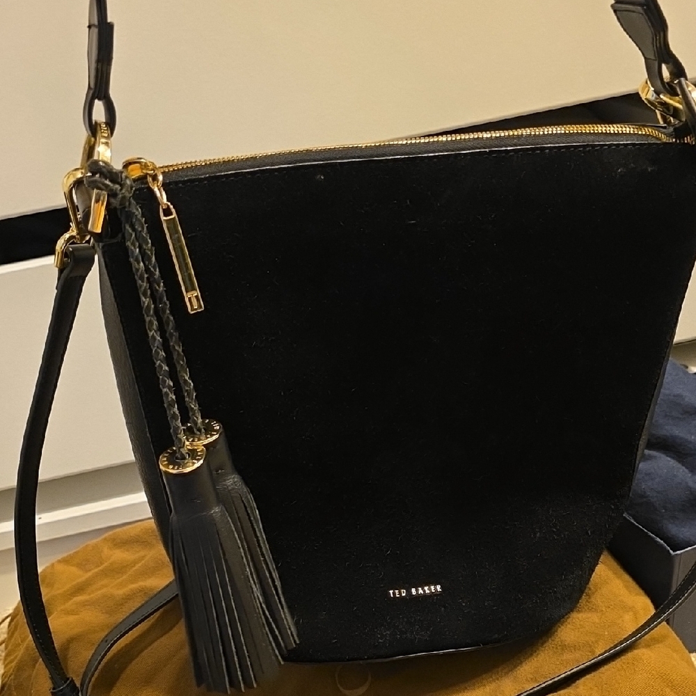 Ted Baker Black and Gold Shoulder Bag